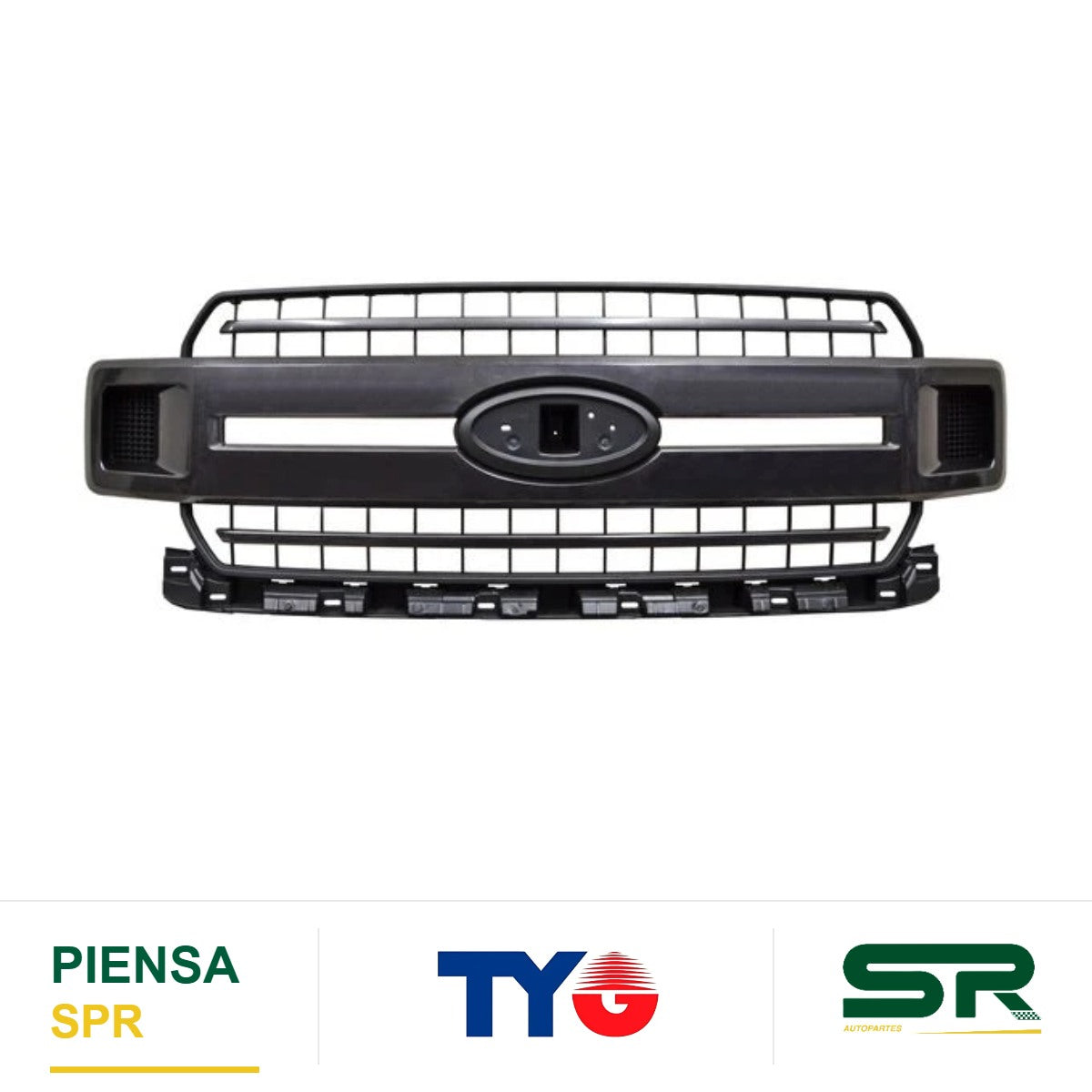 PARRILLA CON MOLDURA NEGRA GRIS FORD PU 2018-2020 TYG