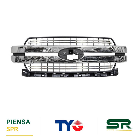 PARRILLA CON MOLDURA CROMADA NEGRA FORD PU 2018-2020 G15 TYG