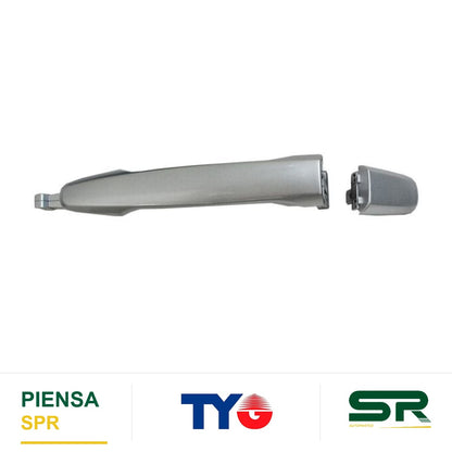 MANIJA EXTERIOR TRASERA IZQUIERDA PLATA PLÁSTICO MITSUBISHI OUTLANDER 2007-2018 TYG
