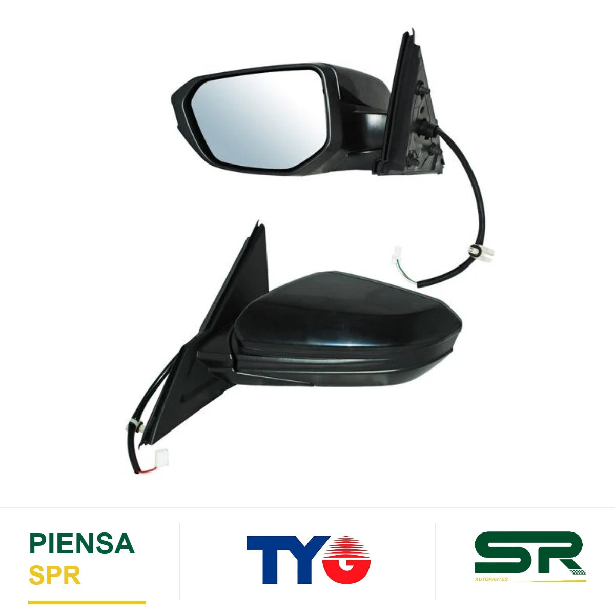 ESPEJO IZQUIERDO 3 PINES PARA PINTAR ELÉCTRICO HONDA CIVIC 2016-2021 TYG
