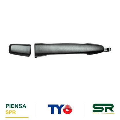 MANIJA EXTERIOR DELANTERA DERECHA SIN HOYO NEGRA PLÁSTICO MITSUBISHI OUTLANDER 2007-2016 PARA LLAVE TYG