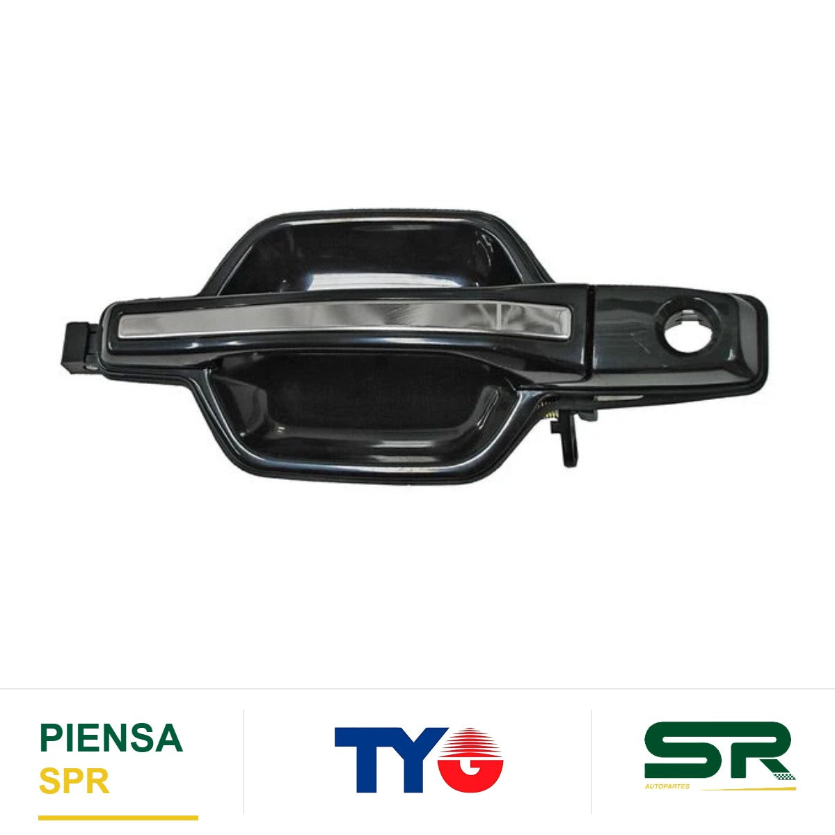 MANIJA EXTERIOR DELANTERA IZQUIERDA NEGRA CROMADA PLÁSTICO MITSUBISHI MONTERO 2007-2015 TYG