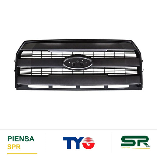 PARRILLA NEGRA FORD PU 2015-2017 LOBO / F-150 3 LINEAS TYG