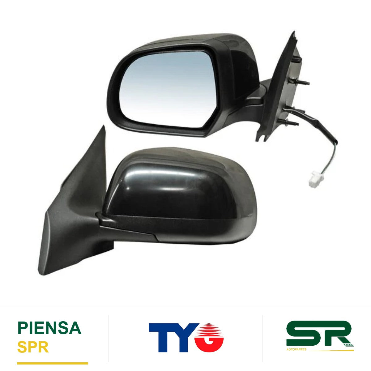 ESPEJO IZQUIERDO 3 PINES PARA PINTAR ELÉCTRICO NISSAN VERSA 2012-2014 28905 TYG