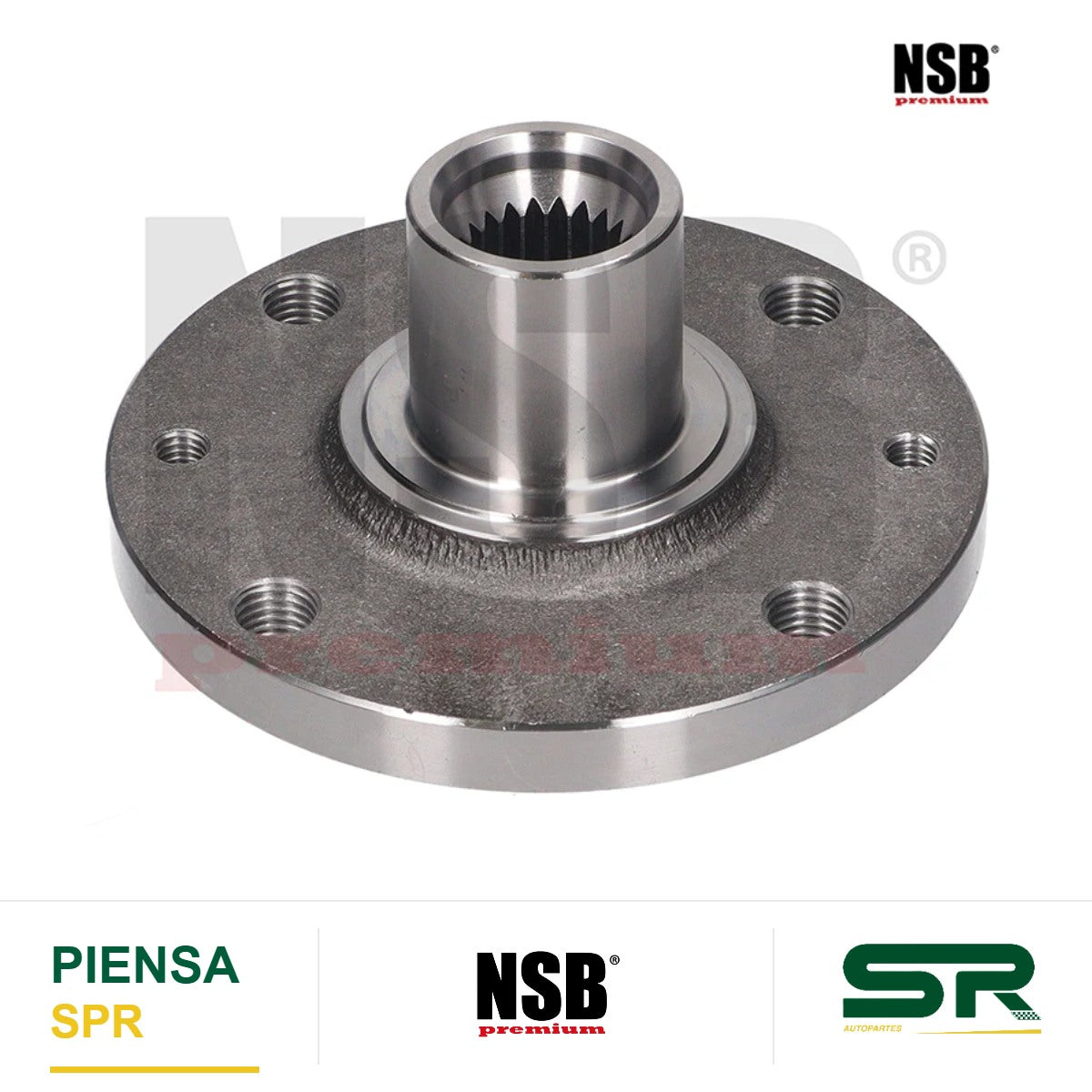 MAZA RUEDA DELANTERA NISSAN PLATINA 2002-2010 RENAULT CLIO 2002-2010 APRIO 2007-2010 SIN ABS 4 BARRENOS 21 ESTRIAS 2316001 NSB