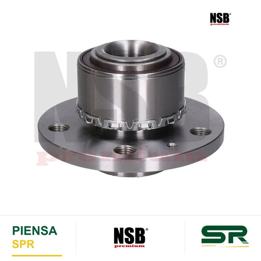 MAZA RUEDA DELANTERA VOLKSWAGEN VENTO 2014-2020 POLO 2013-2020 SEAT IBIZA 2003-2018 CON ABS 5 BARRENOS CON BALERO 2326004 NSB