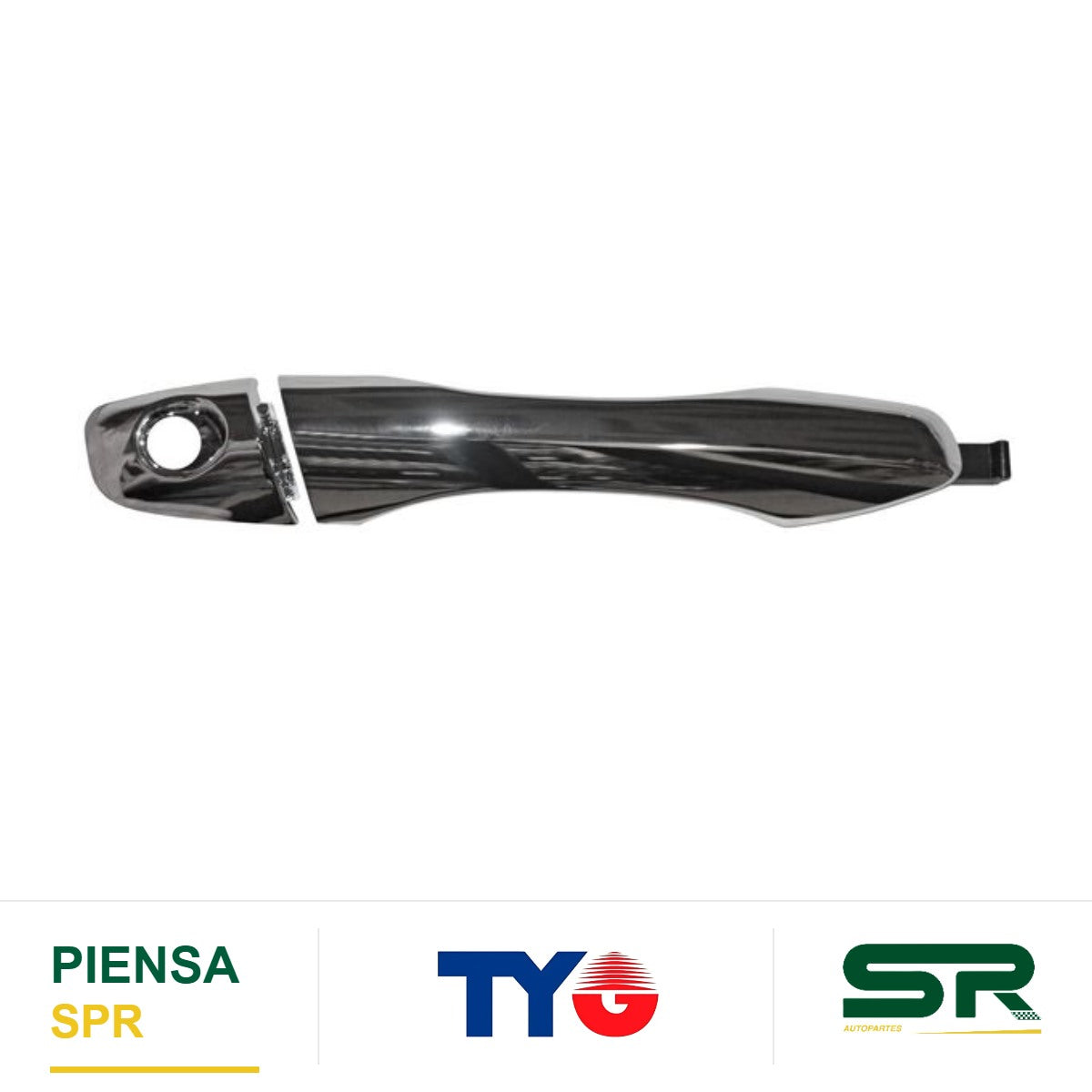 MANIJA EXTERIOR DELANTERA DERECHA CON HOYO CROMADA KIA SORENTO 2016-2020 PARA LLAVE TYG
