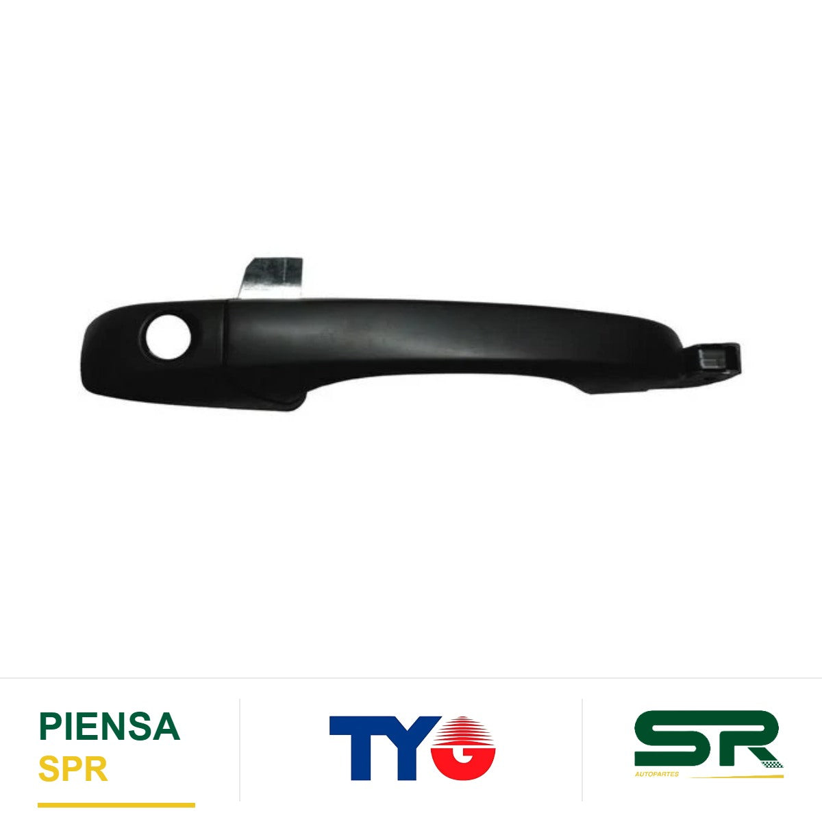 MANIJA EXTERIOR DELANTERA DERECHA CON HOYO PLÁSTICO JEEP PATRIOT / COMPASS 2007-2017 / CALIBER 2007-2012 LISA PARA LLAVE TYG