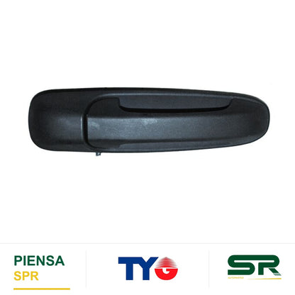 MANIJA EXTERIOR DELANTERA IZQUIERDA SIN HOYO PLÁSTICO JEEP LIBERTY 2002-2007 / GRAND CHEROKEE 1999-2004 CORRUGADA TYG