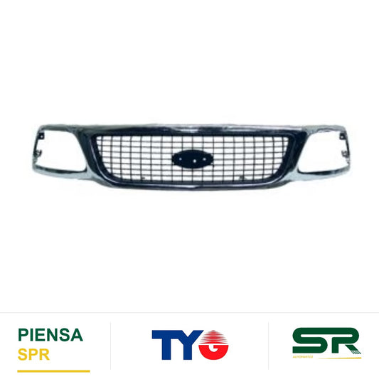 PARRILLA CROMADA FORD EXPEDITION 1999-2002 XLT FONDO NEGRO 922 TYG