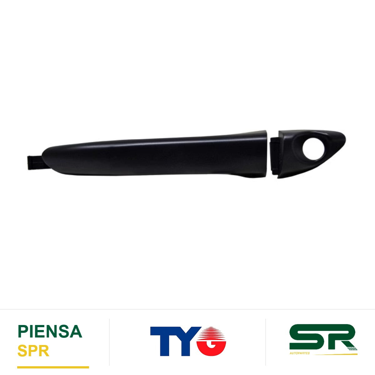 MANIJA EXTERIOR DELANTERA IZQUIERDA CON HOYO PLÁSTICO HYUNDAI GRAND I10 2015-2021 LISA PARA LLAVE TYG