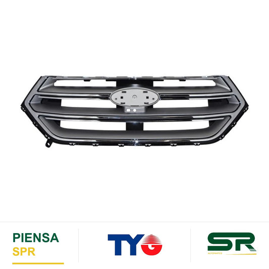 PARRILLA CON HOYO PARA CÁMARA CROMADA GRIS FORD EDGE 2015-2018 F TYG