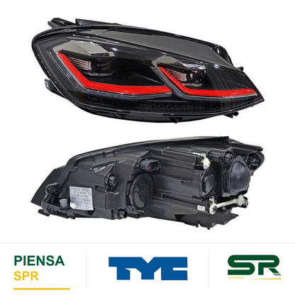 FARO DERECHO SIN REFLEJANTE LED VOLKSWAGEN GOLF GTI 2018-2020 TYC