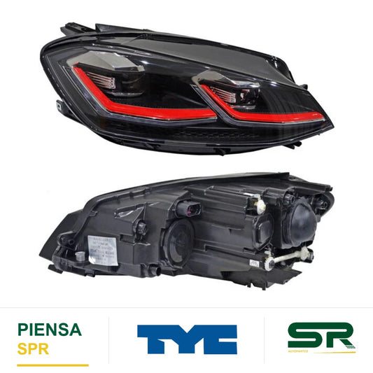 FARO DERECHO LED SIN REFLEJANTE VOLKSWAGEN GOLF GTI 2018-2020 TYC
