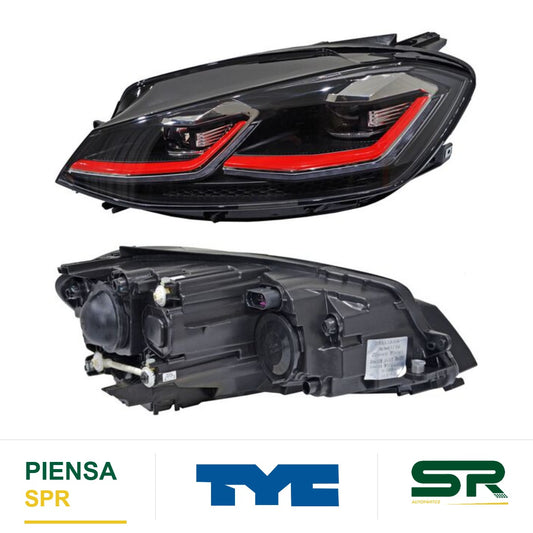FARO IZQUIERDO LED SIN REFLEJANTE VOLKSWAGEN GOLF GTI 2018-2020 TYC
