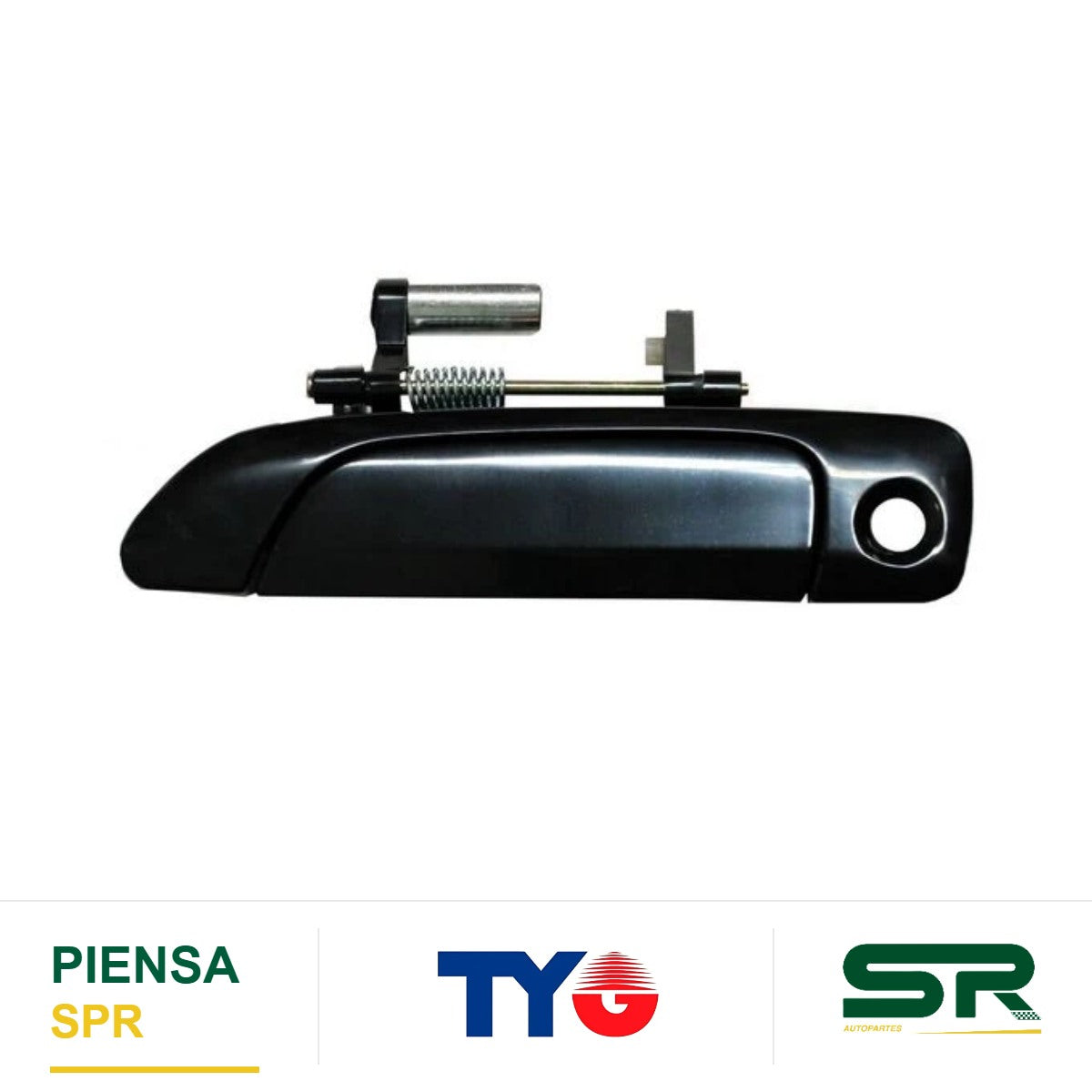 MANIJA EXTERIOR DELANTERA IZQUIERDA CON HOYO PLÁSTICO HONDA CIVIC 2001-2005 4P / 2P LISA PARA LLAVE TYG