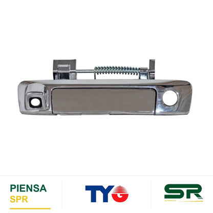 MANIJA TAPA CAJA CON HOYO CROMADA PLÁSTICO FORD RANGER 2013-2022 PARA LLAVE P / CAMARA TYG