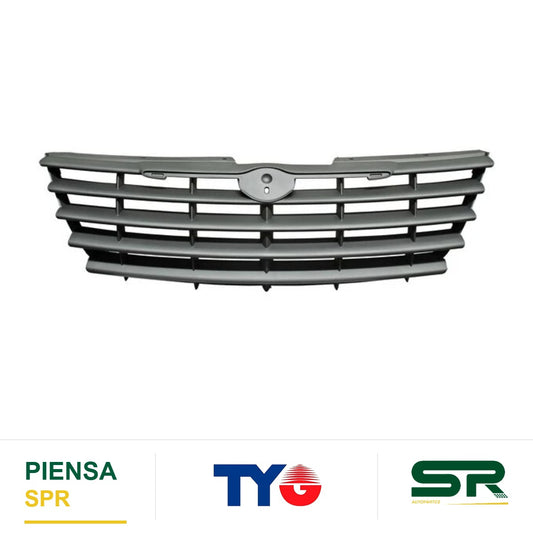 PARRILLA SIN MOLDURA CROMADA NEGRA DODGE TOWN & COUNTRY 2005-2007 / VOYAGER 2005-2008 CORTA TYG