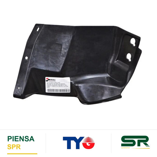 TOLVA SALPICADERA DERECHA DELANTERA PLÁSTICO SECCIÓN SIN MOLDURA DODGE PU 2019-2024 TYG