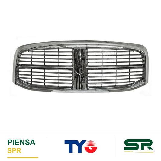 PARRILLA CROMADA DODGE PU RAM 2006-2008 TODA TYG