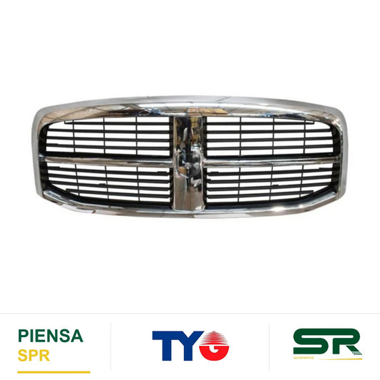 PARRILLA CROMADA DODGE PU RAM 2006-2008 / NEGRO TYG