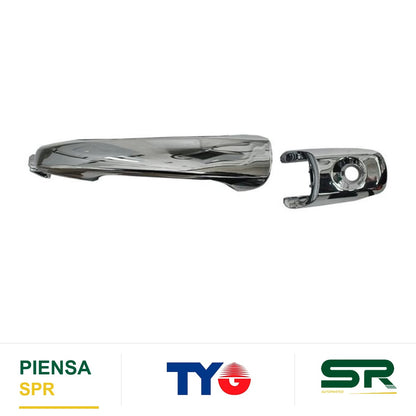 MANIJA EXTERIOR DELANTERA IZQUIERDA CROMADA PLÁSTICO FORD FUSION 2006-2012 / MILAN 2006-2009 / MKZ 2006-2012 TYG
