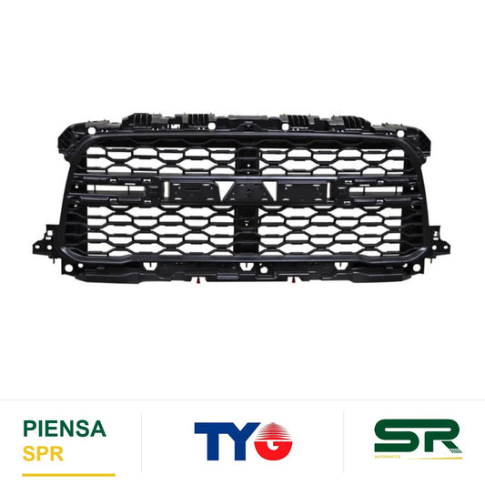 PARRILLA NEGRA DODGE PU 2019-2024 RAM 2500 / 3500 S / MOLDURAS ROMBOS TYG