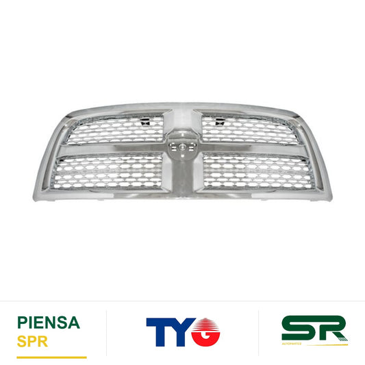 PARRILLA CROMADA DODGE PU 2014-2018 2500 / 3500 TODA PANAL TYG