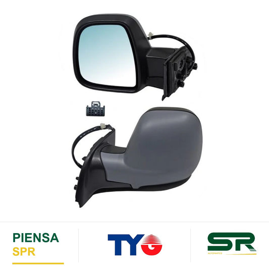 ESPEJO IZQUIERDO PARA PINTAR ELÉCTRICO PEUGEOT RIFTER CON DESEMPAÑANTE 5 PINES PARTNER 2020-2024 TYG