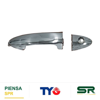 MANIJA EXTERIOR DELANTERA IZQUIERDA CROMADA PLÁSTICO FORD FIESTA 2011-2019 TYG