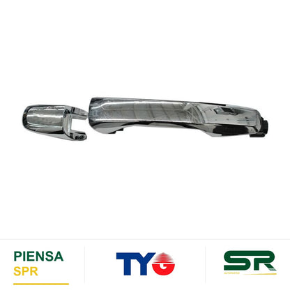 MANIJA EXTERIOR DELANTERA DERECHA SIN HOYO CROMADA PLÁSTICO FORD EXPLORER 2011-2019 PARA LLAVE TYG
