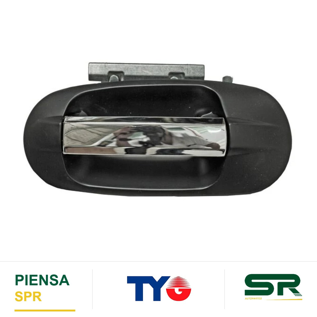 MANIJA EXTERIOR TRASERA IZQUIERDA CROMADA PLÁSTICO FORD EXPEDITION 2003-2017 / NAVIGATOR 2003-2016 NEGRO TYG