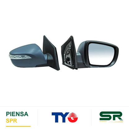 ESPEJO DERECHO ELÉCTRICO CON DESEMPAÑANTE CON DIRECCIONAL PARA PINTAR 5 PINES HYUNDAI IX35 2014-2015 TYG
