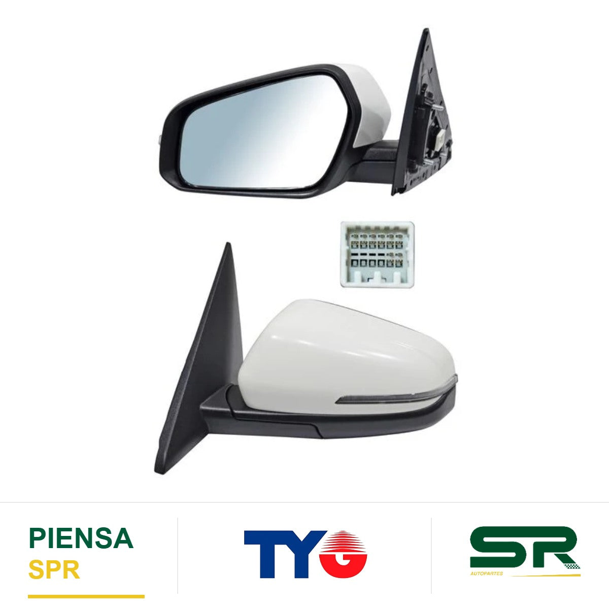 ESPEJO IZQUIERDO ELÉCTRICO /PINT CON DESEMPAÑANTE CON DIRECCIONAL AUTOABATIBLE 8 PINES HYUNDAI CRETA 2021-2025 TYG