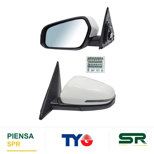 ESPEJO IZQUIERDO CON DIRECCIONAL ELÉCTRICO HYUNDAI PINT CON DESEMPAÑANTE AUTOABATIBLE 8 PINES NZLT CRETA 2021-2025 TYG