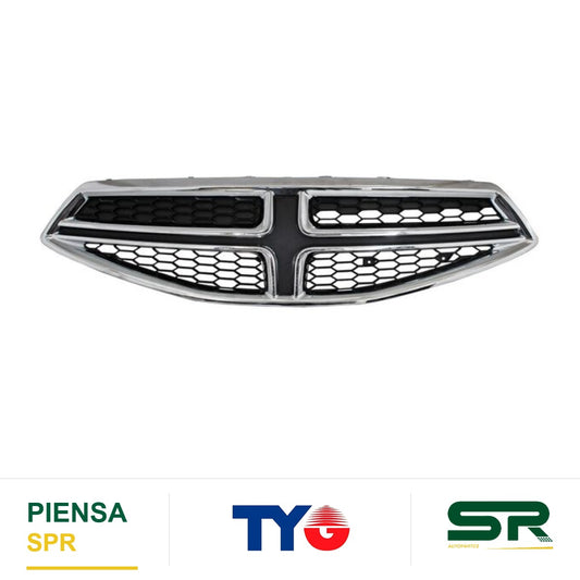PARRILLA CON MOLDURA CROMADA DODGE ATTITUDE 2015-2024 COMPLETA ALD25S2 TYGU TYG