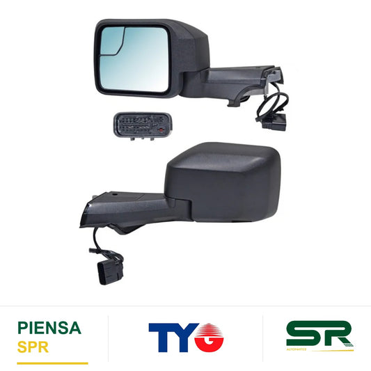 ESPEJO IZQUIERDO ELÉCTRICO FORD POROSO CON DESEMPAÑANTE SEN DE TEMP 7 PINES BRONCO 2021-2024 TYG