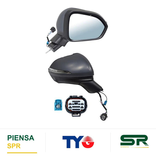 ESPEJO DERECHO CON DIRECCIONAL ELÉCTRICO DODGE / CHRYSLER P/CAMARA 8 PINES JOURNEY 2024-2026 TYG