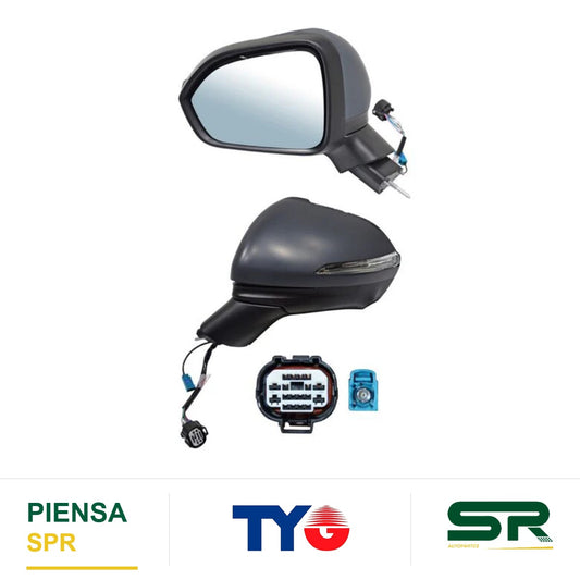 ESPEJO IZQUIERDO CON DIRECCIONAL ELÉCTRICO DODGE / CHRYSLER P/CAMARA 8 PINES JOURNEY 2024-2026 TYG