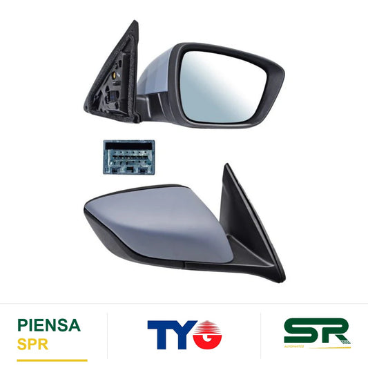 ESPEJO DERECHO PARA PINTAR ELÉCTRICO CHEVROLET 3 PINES TRACKER 2021-2025 TYG