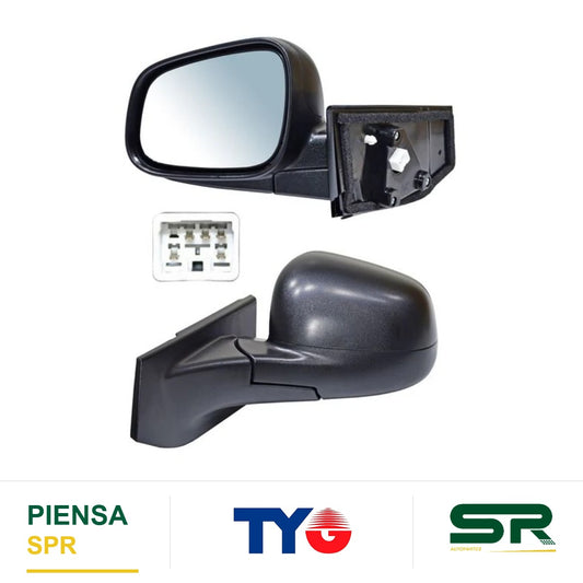 ESPEJO IZQUIERDO ELÉCTRICO CHEVROLET POROSO CON DESEMPAÑANTE 5 PINES SPARK 2011-2017 / BEAT 2018-2021 2011-2021 TYG