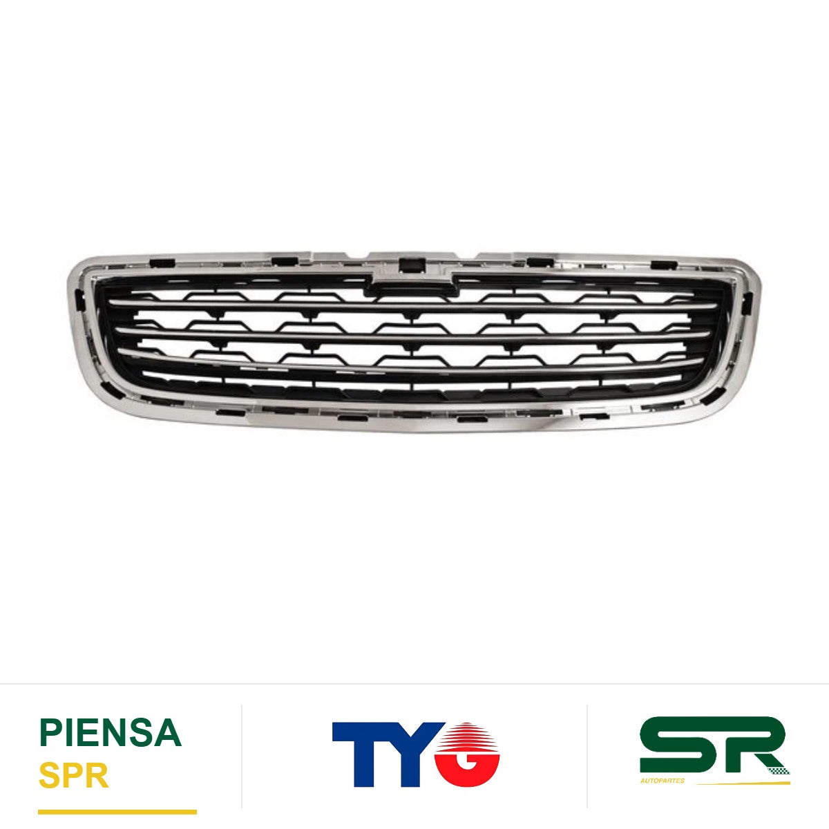 PARRILLA INFERIOR CROMADA CHEVROLET TRAX 2015-2017 TYG