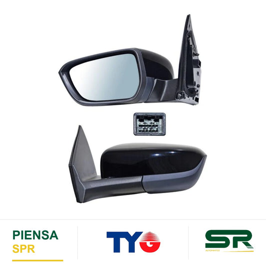 ESPEJO IZQUIERDO PARA PINTAR ELÉCTRICO CHEVROLET CON DESEMPAÑANTE 5 PINES ONIX 2020-2025 TYG