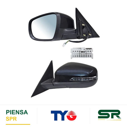 ESPEJO IZQUIERDO ELÉCTRICO PARA PINTAR CON DIRECCIONAL 6 PINES CHIREY TIGGO 4 PRO 2023-2025 TYG