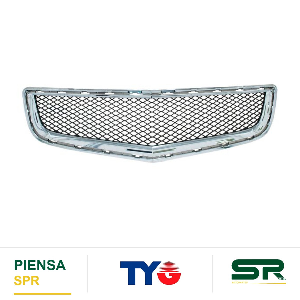 PARRILLA CENTRAL DE FASCIA CROMADA CHEVROLET TRAVERSE 2009-2012 TYG