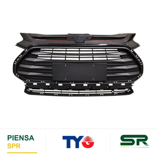 PARRILLA NEGRA CHEVROLET TRACKER 2021-2025 C / PORTAPLACA TYG