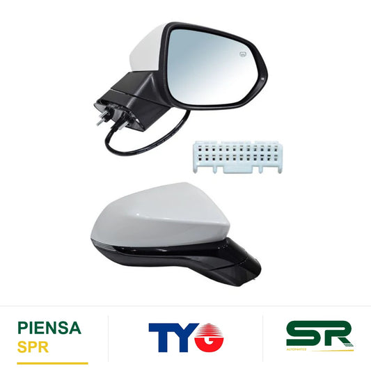 ESPEJO DERECHO CON DIRECCIONAL PARA PINTAR ELÉCTRICO CHANGAN AUTO 8 PINES CHANGAN 2022-2026 TYG