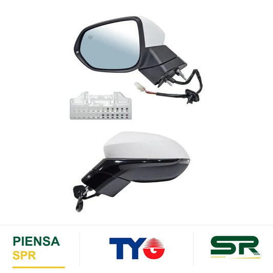 ESPEJO IZQUIERDO CON DIRECCIONAL PARA PINTAR ELÉCTRICO CHANGAN AUTO 6 PINES CHANGAN 2022-2026 TYG