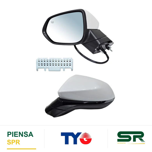ESPEJO IZQUIERDO CON DIRECCIONAL PARA PINTAR ELÉCTRICO CHANGAN AUTO 8 PINES CHANGAN 2022-2026 TYG