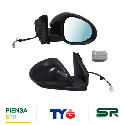 ESPEJO DERECHO PARA PINTAR ELÉCTRICO BYD 7 PINES DOLPHIN MINI 2024-2026 TYG
